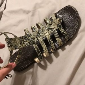 Snake Skin Sandals